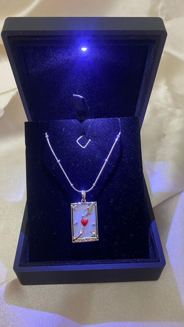 Çelik Tarot Motifli Kolye 
