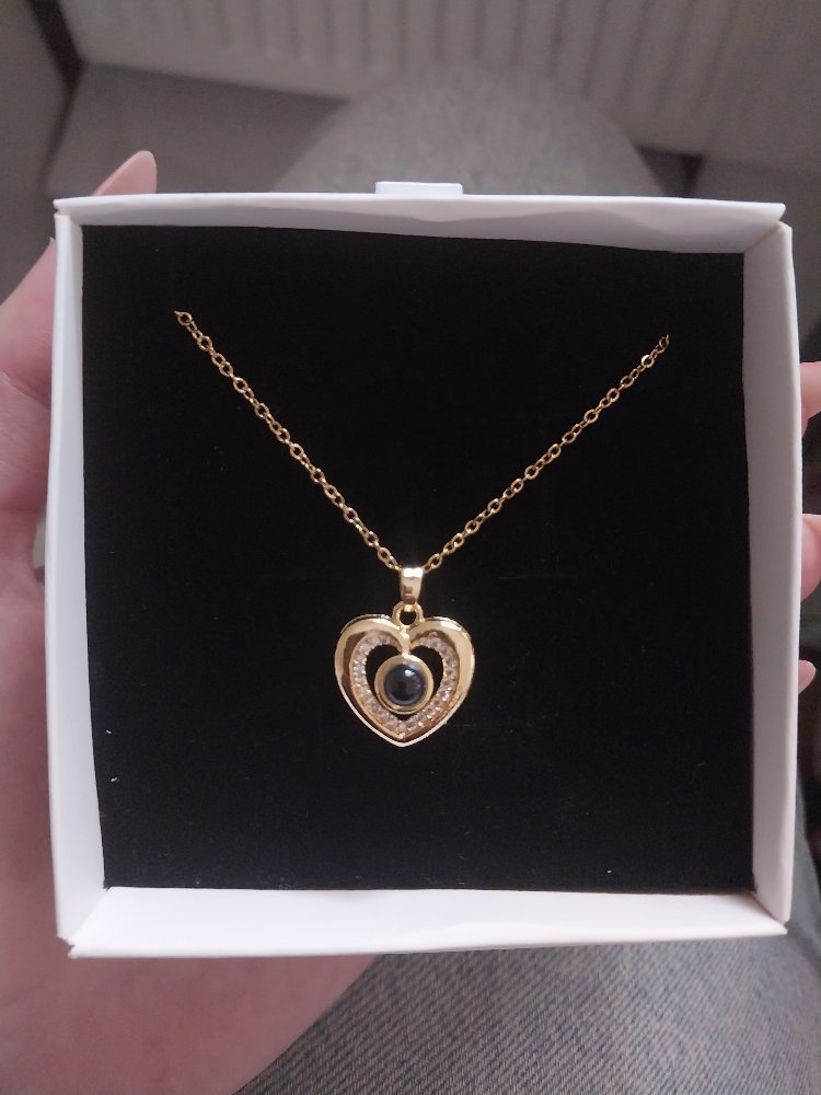 100 dilde seni seviyorum kolyesi gold kalp