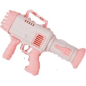 Pilli Roket Atar Köpük Tabancası 32 Delikli Bazooka Bubble Machine 