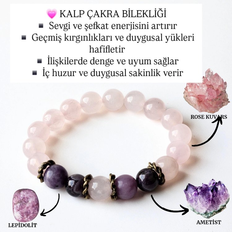 Kalp Çakra Bilekliği