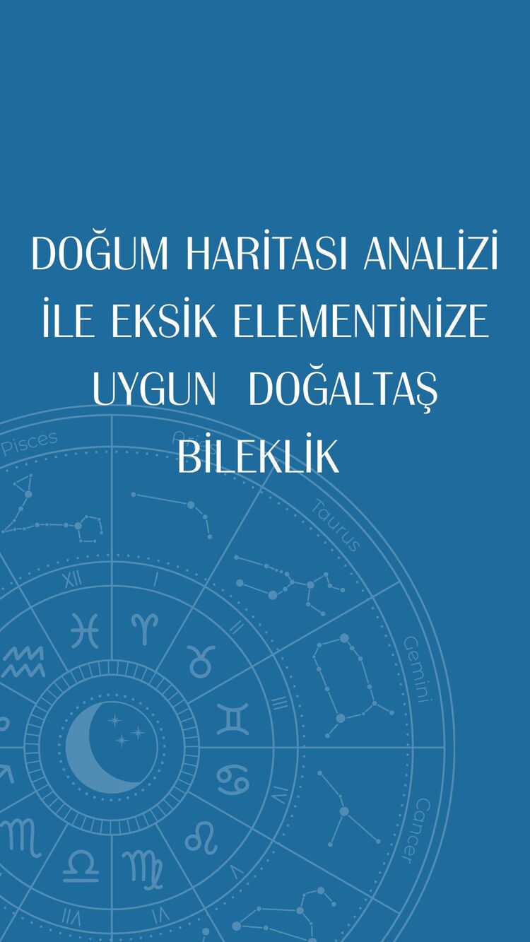 Doğum haritası analizi +kişiyeözelbileklik(bileklik ücreti)