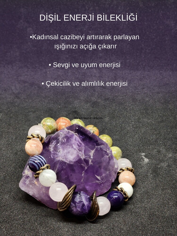 DİŞİL ENERJİ DOĞALTAŞ BİLEKLİĞi
