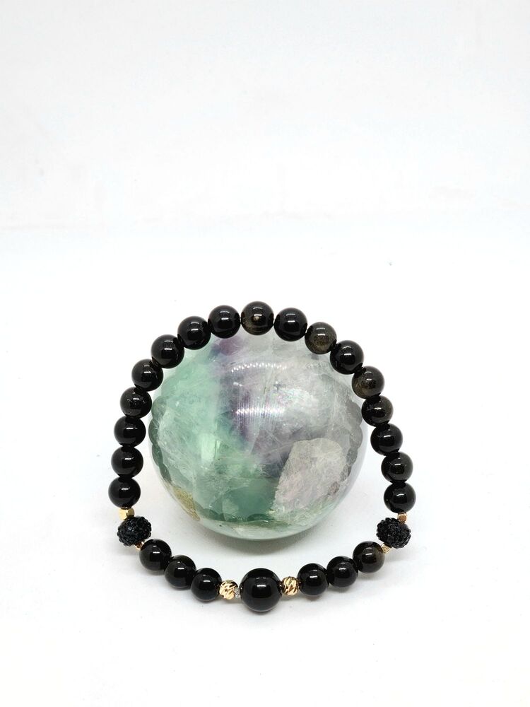 obsidyen bileklik