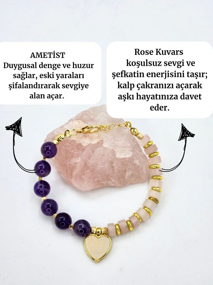 Aşk Mıknatısı Doğaltaş Bileklik
