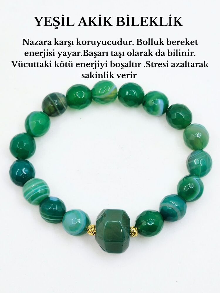 yeşil akik bileklik
