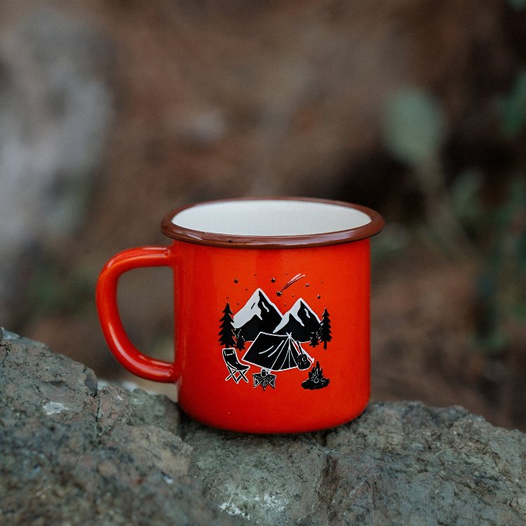 Campfire Night Emaye Kupa - Ateş