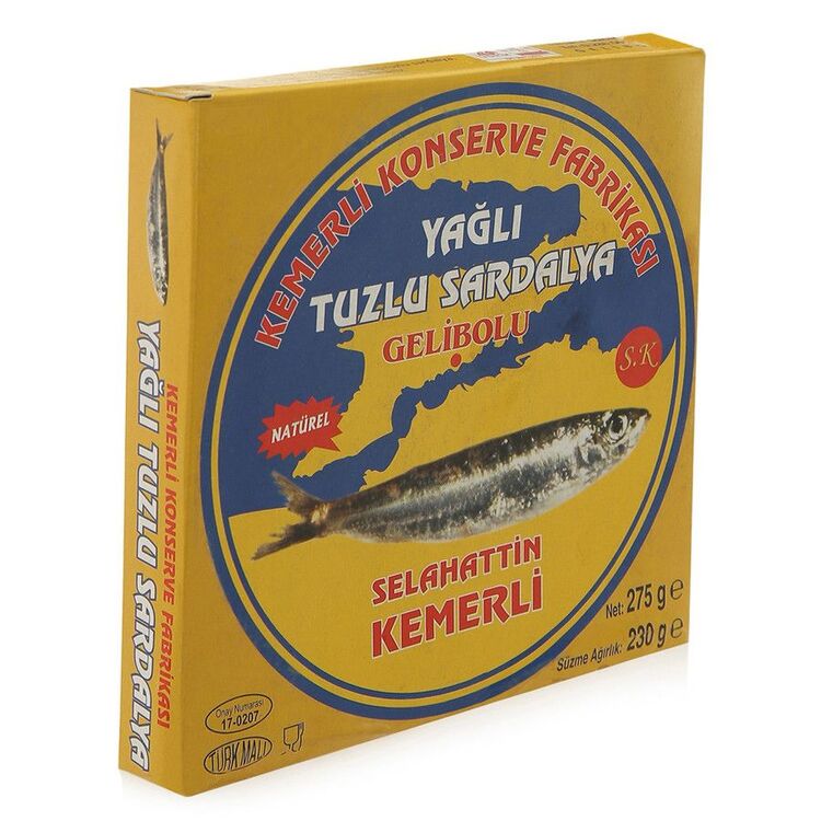 Selahattin Kemerli Yağlı Tuzlu Sardalye