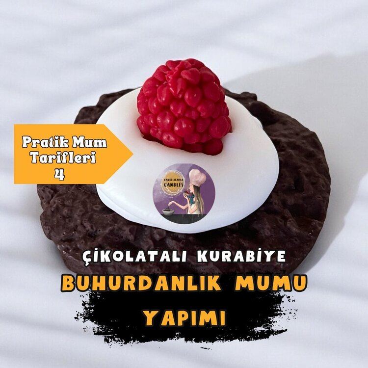 Pratik Mum Tarifleri 4 - Kurabiye Buhurdanlık Mumu Yapımı (YAZILI ANLATIM)
