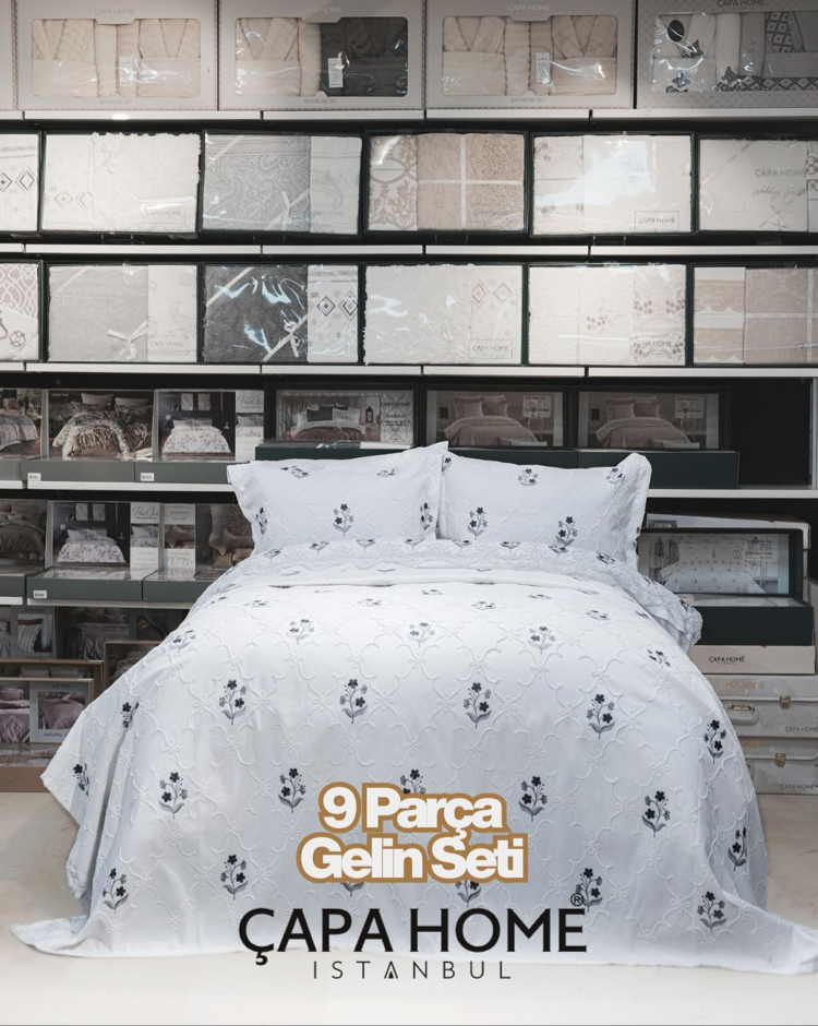 Çapa Home Daniela 9 Parça Nakılşı Gelin Seti