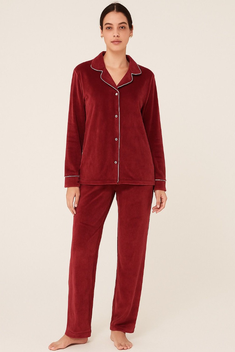Kadife Kadın Lüx Pijama Takımı