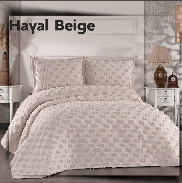 Çapa Home Hayal Şönil Yatak Örtüsü - BEJ