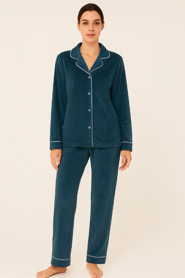 Kadife Kadın Lüx Pijama Takımı