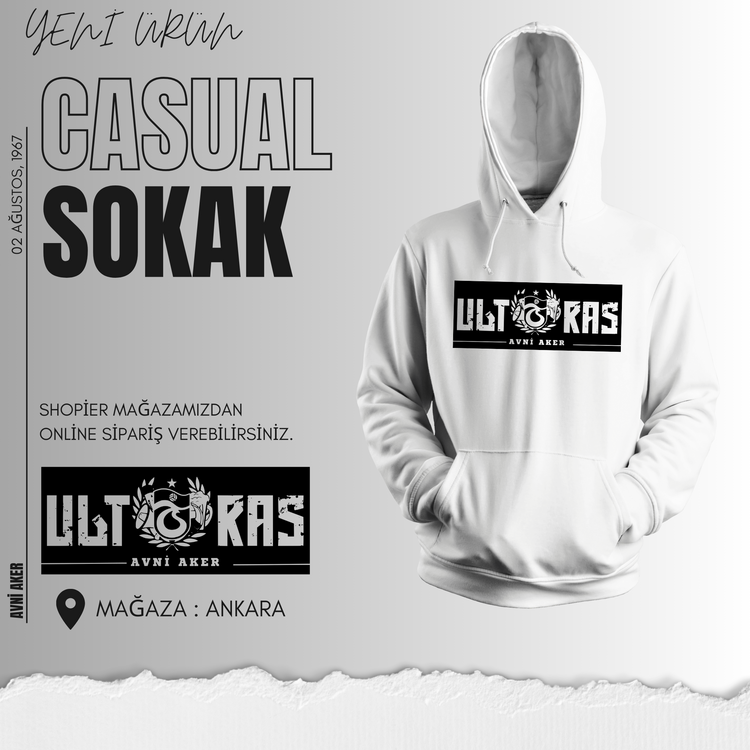 Ultras Avni Aker Beyaz Hoodie 