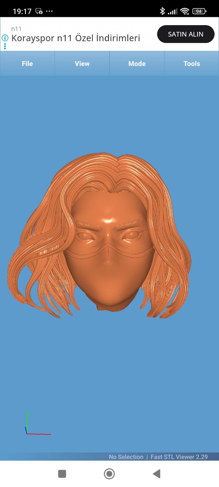 3 1/12 Heads painted 