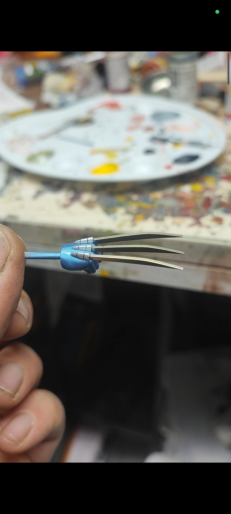 Mafex blue berserker Head and Real metal claws 