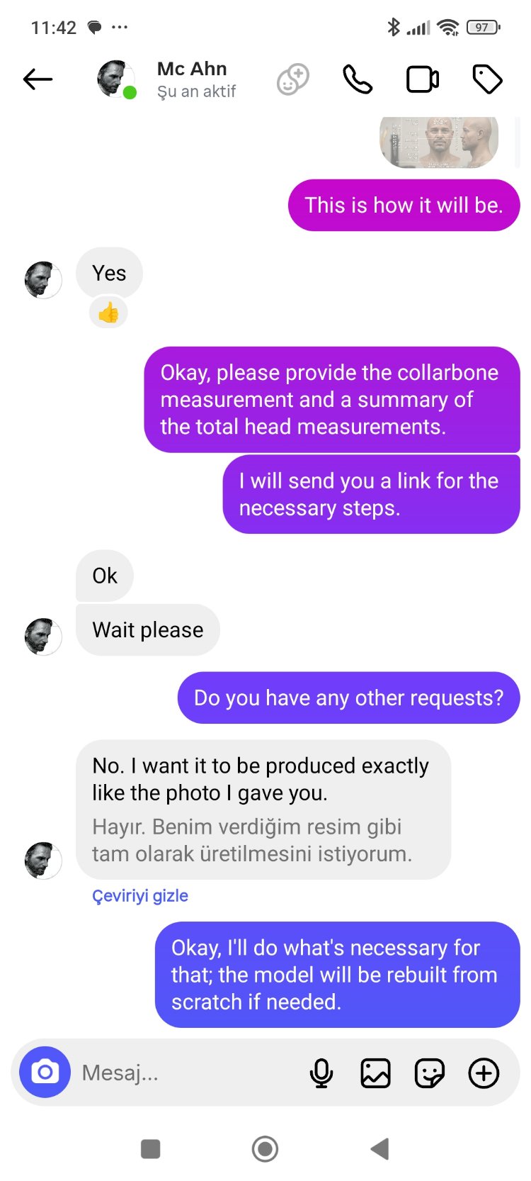 mister Ahn special requests