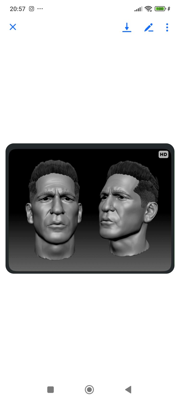John bernthal punisher head for Marvel legends 