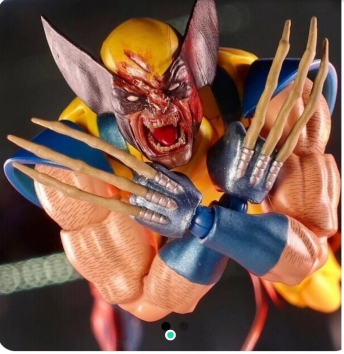 Mafex blue berserker Head and Real metal claws 