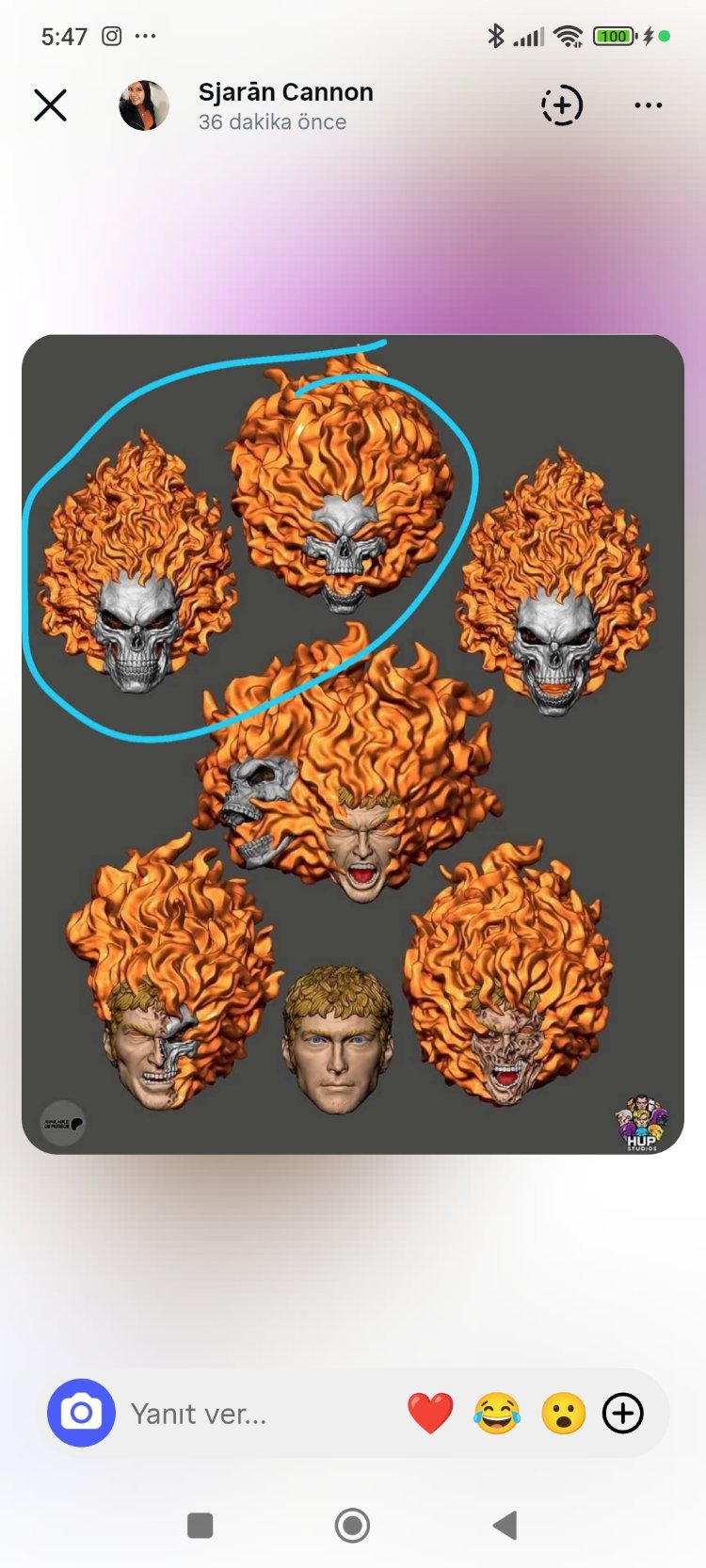 2 ghost rider heads