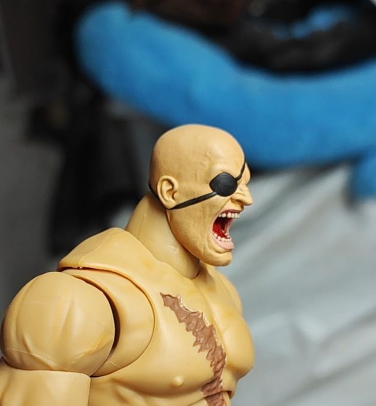 2 Sagat Head for jada toys (screaming and Cool expression)