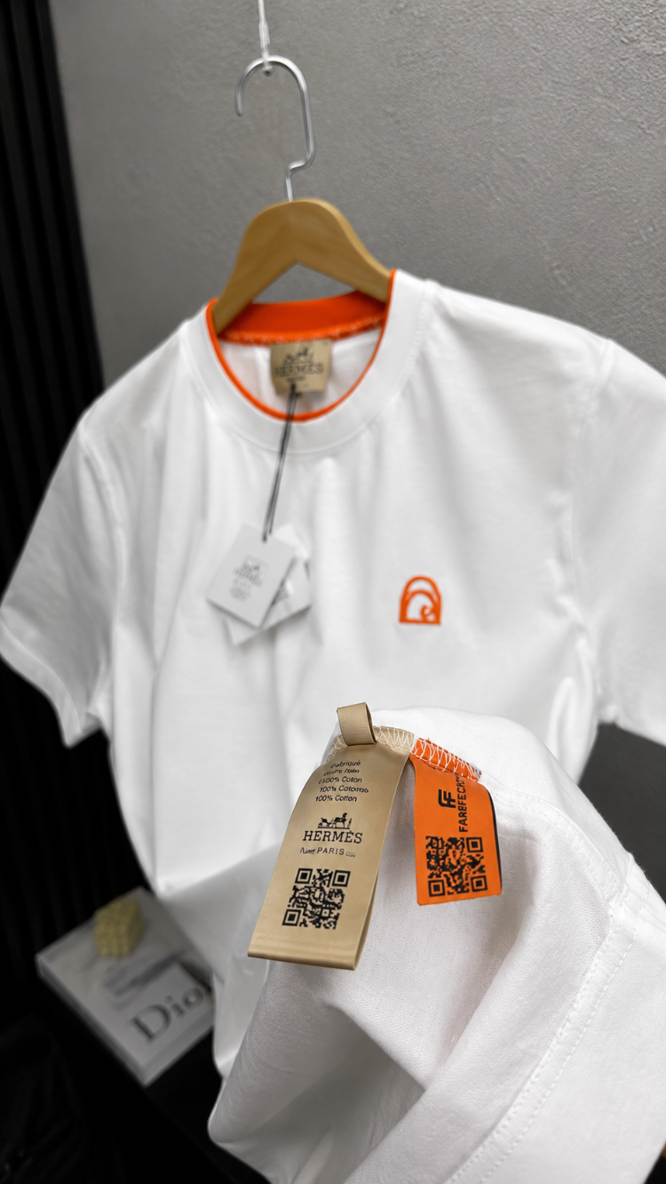 Hermes Beyaz T-Shirt