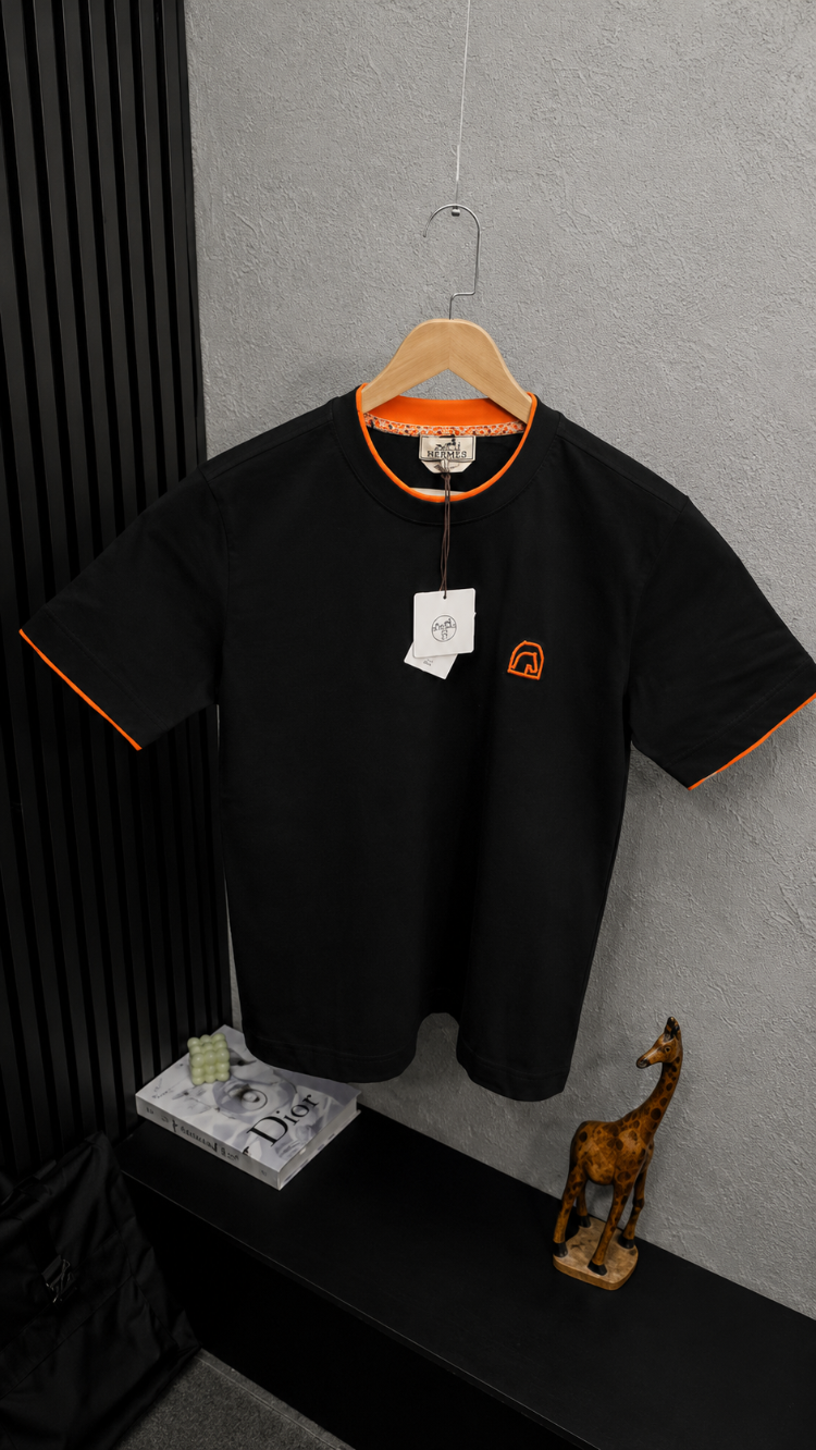 Hermes Siyah T-Shirt