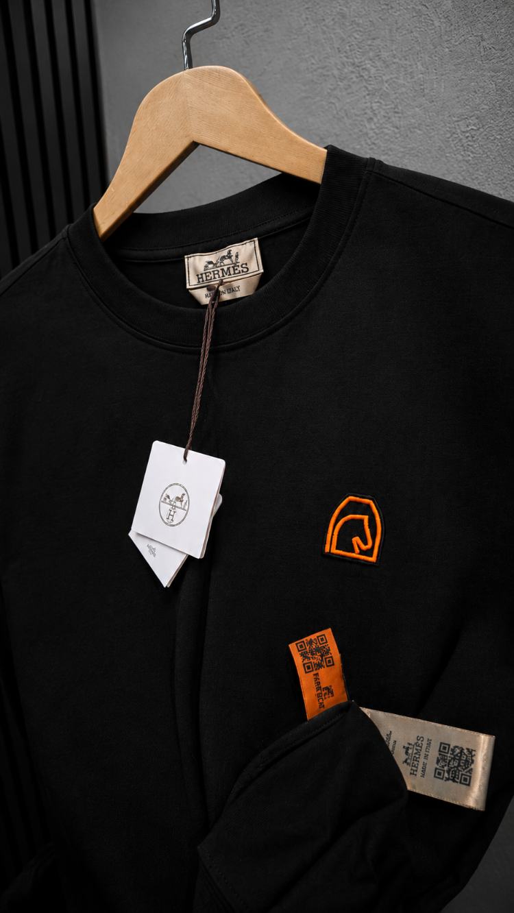 Hermes Siyah T-Shirt