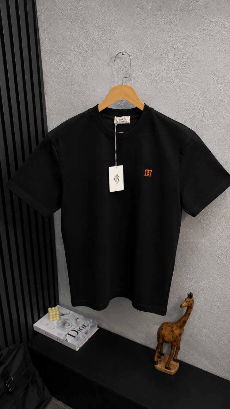 Hermes Siyah T-Shirt