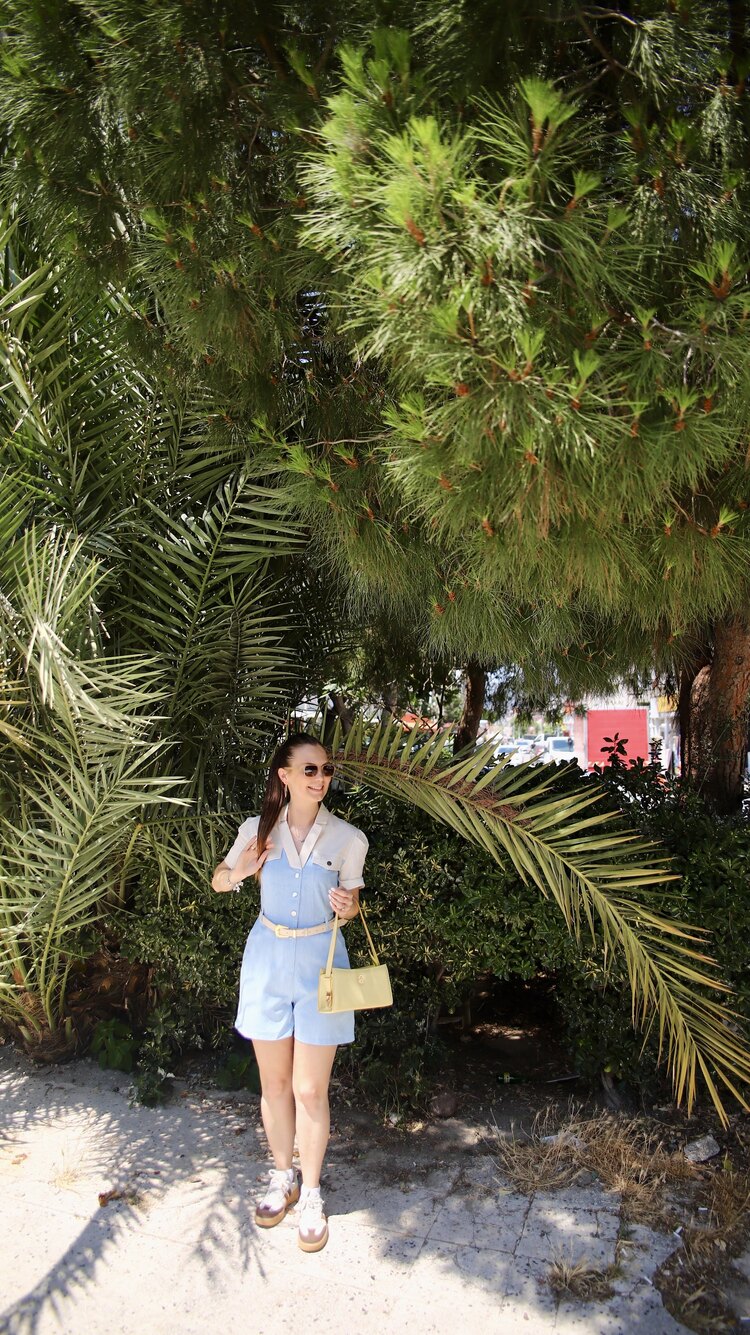 Tensel Denim Detaylı Tulum