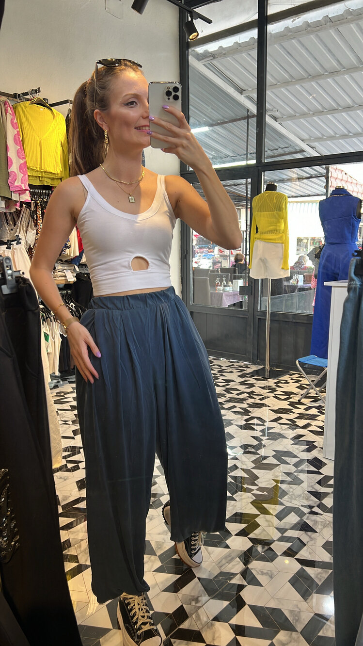 Tiril Tiril Kumaş Şalvar Pantolon Laci