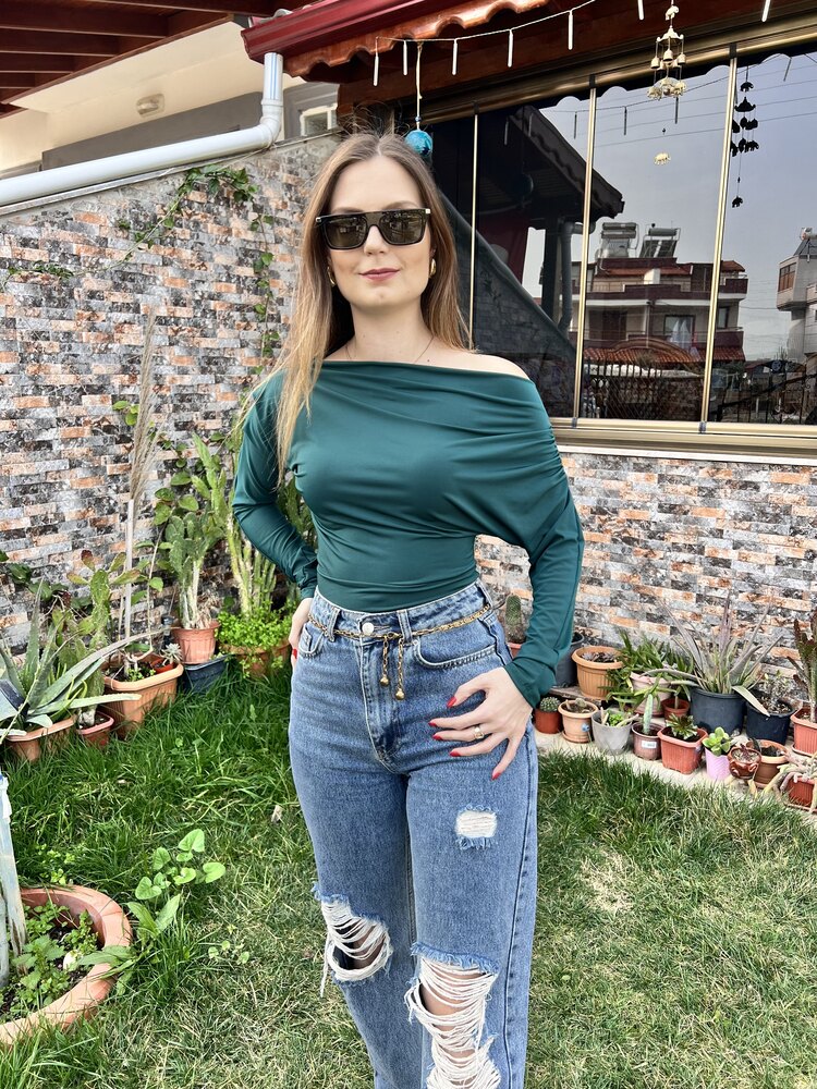 ZÜMRÜT YEŞİL BLUZ