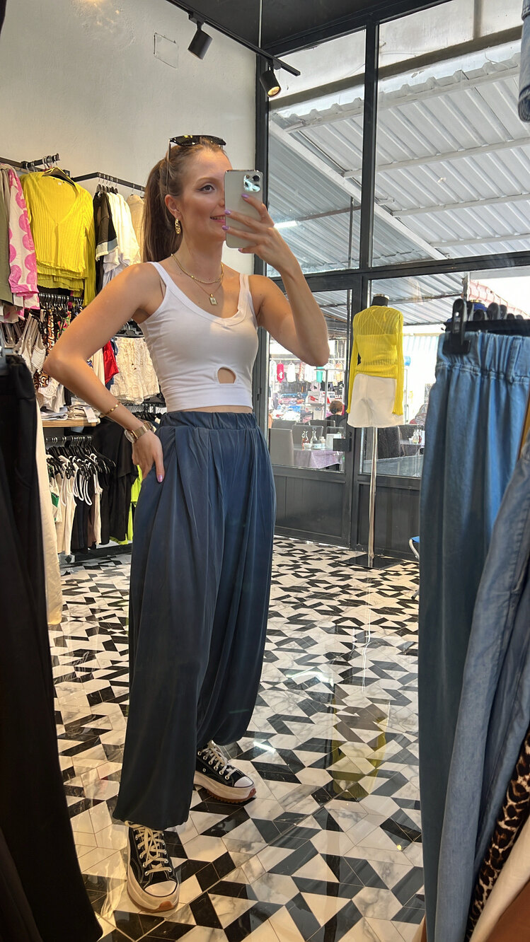 Tiril Tiril Kumaş Şalvar Pantolon Laci