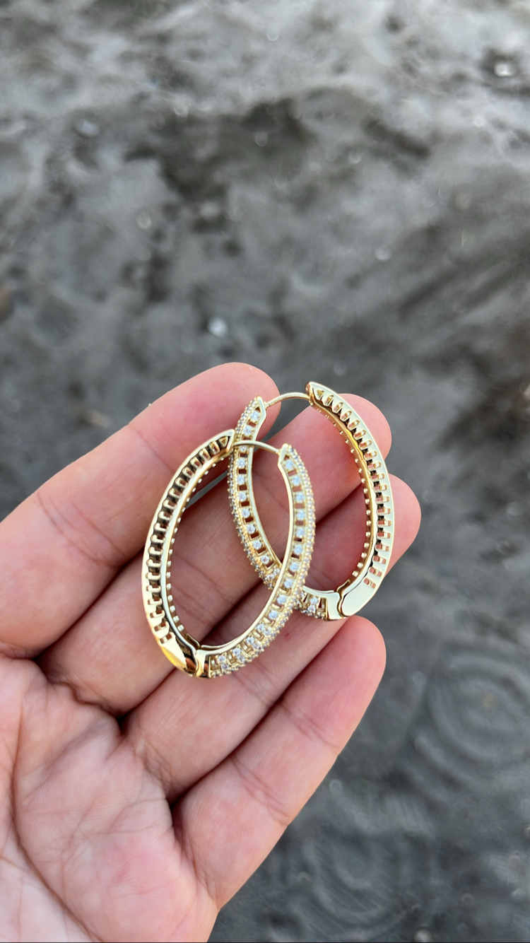 BÜYÜK BOY OVAL HALKA  KÜPE (marka model)
