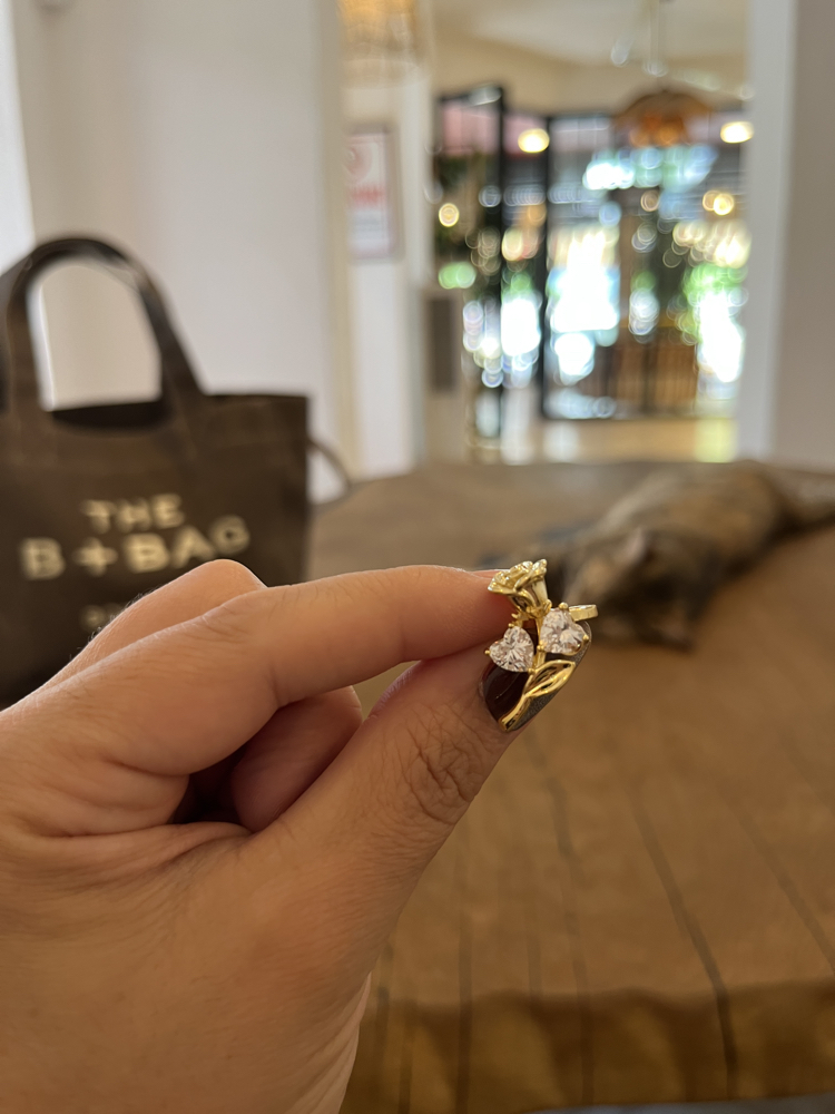 Gül earcuff (kıkırdak küpe -kulak deliğine gerek yok)