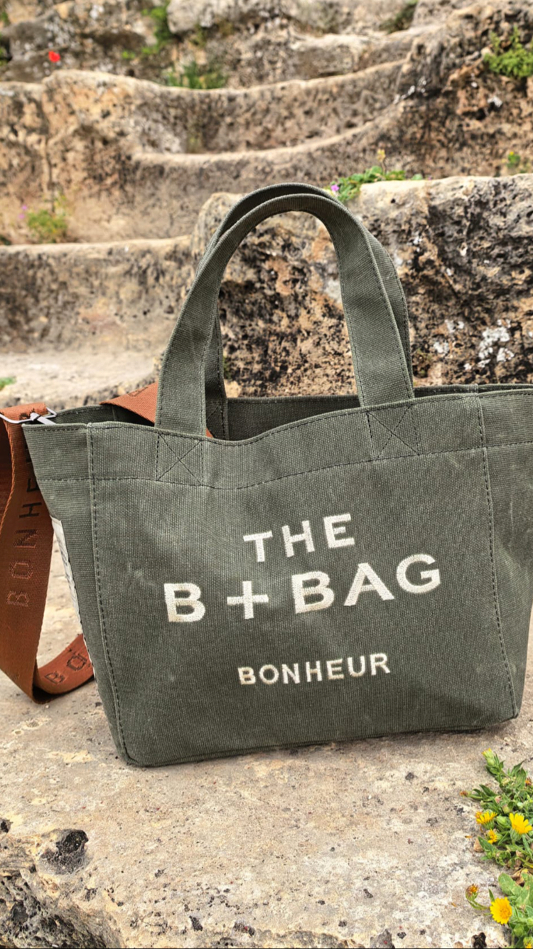 HAKİ CANVAS BONHEUR ÇANTA