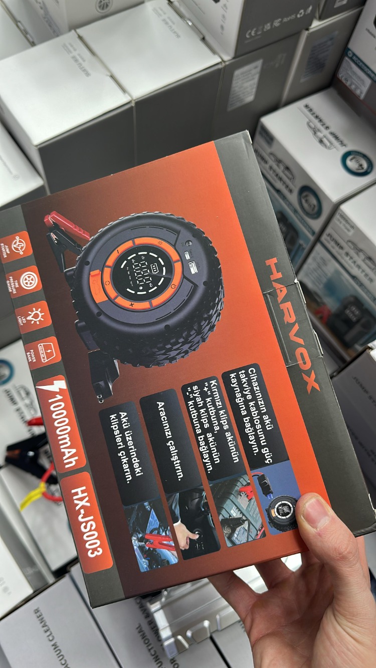 HARVOX 10.000 MAH AKÜ TAKVİYE CİHAZI
