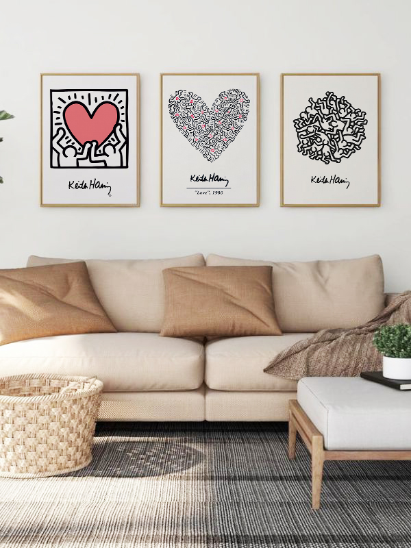 Keith Haring Sanat Çerçeveli Tablo Seti