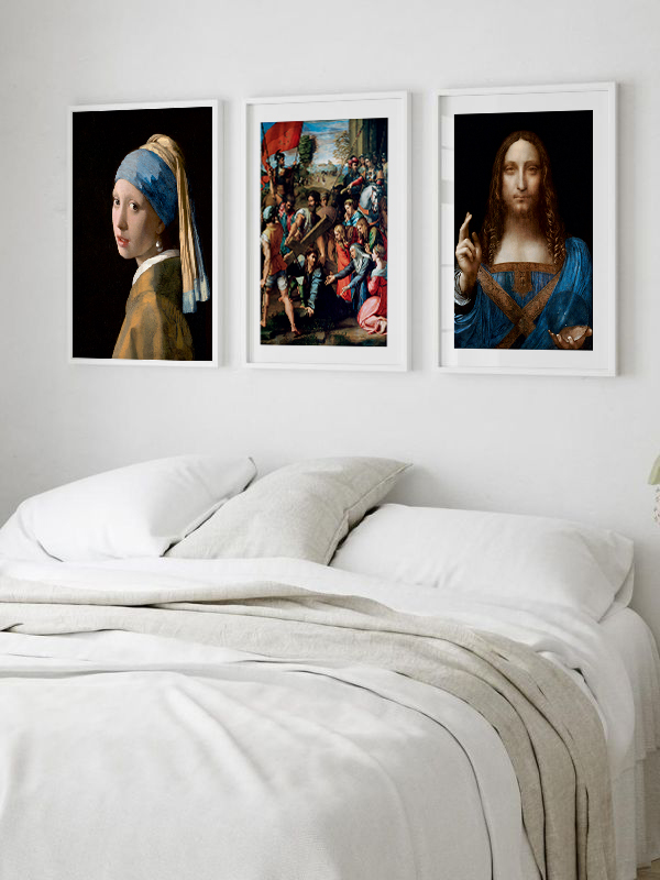 Ünlü Sanat Reprodüksiyonları Çerçeveli Tablo Seti