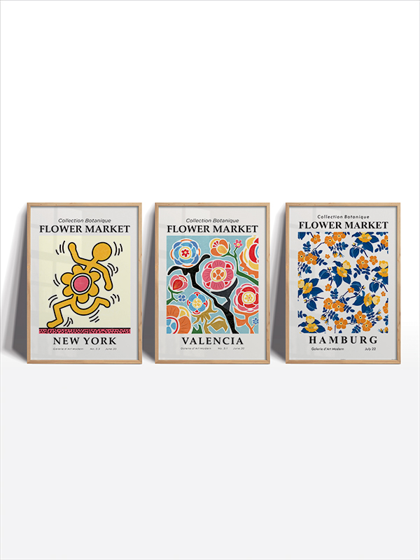 Collection Botanique Çerçeveli Poster Seti