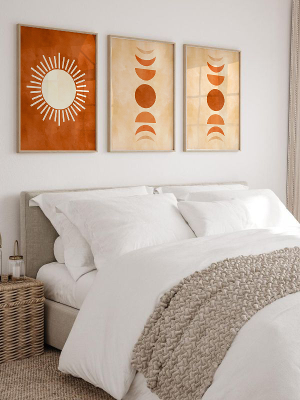 Minimalist Soyut Sanat Çerçeveli Tablo Seti