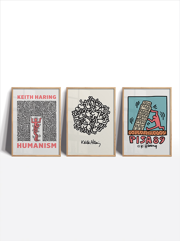 Keith Haring Sanat Çerçeveli Tablo Seti