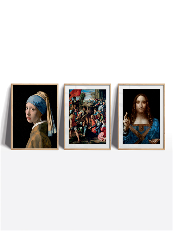 Ünlü Sanat Reprodüksiyonları Çerçeveli Tablo Seti