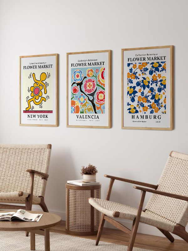 Collection Botanique Çerçeveli Poster Seti