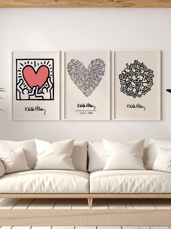 Keith Haring Sanat Çerçeveli Tablo Seti