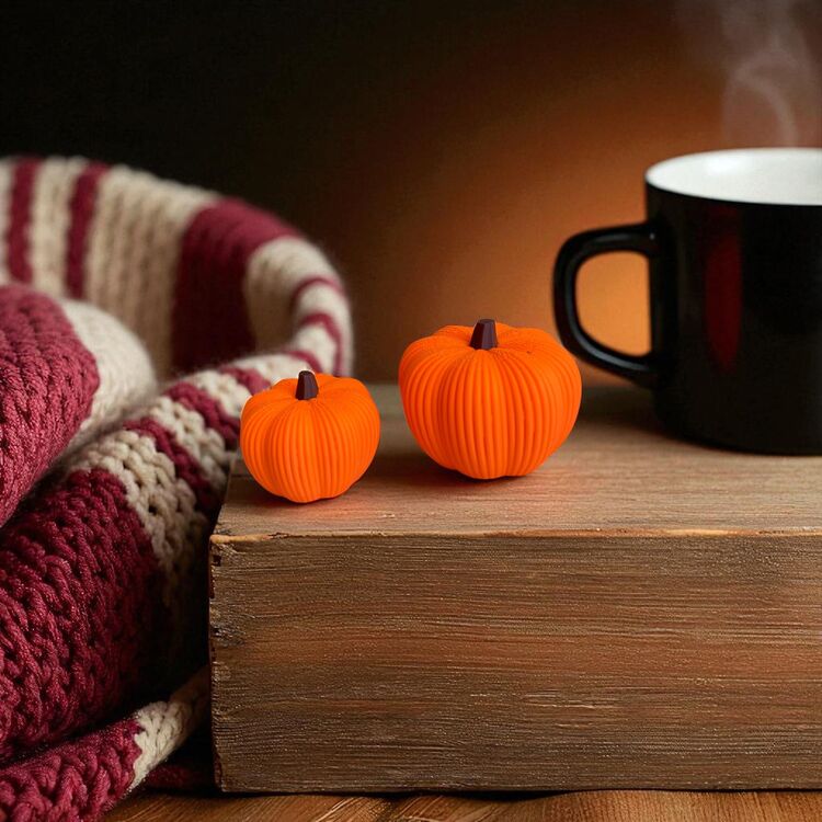 2'li Set Dekoratif Balkabağı Seti – Sonbahar & Halloween Süsü