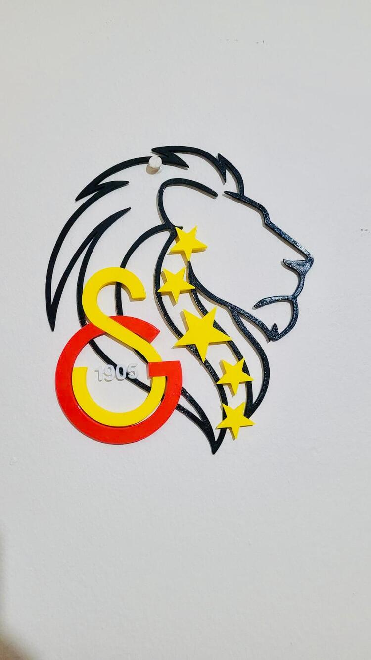 Galatasaray 5 Yıldızlı Duvar Süsü