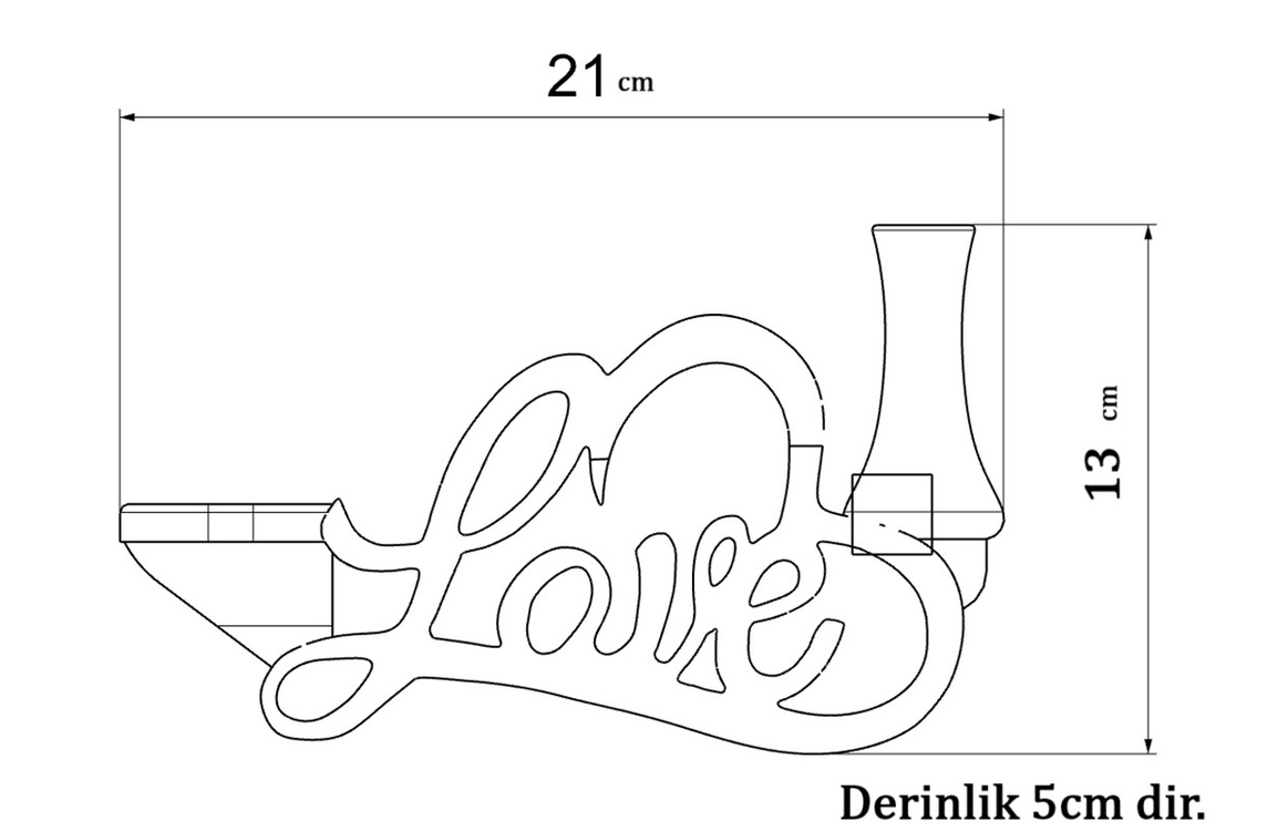 Cevizdizayn LOVE Stand – Romantizmi Aydınlatan Şık Bir Dokunuş! ❤️✨