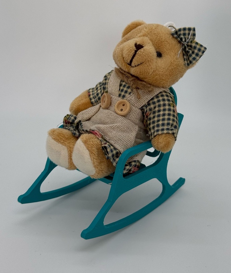CEVİZDİZAYN BAYBBEAR MİNİ SALLANAN SANDALYE AYICIK -TURKUAZ
