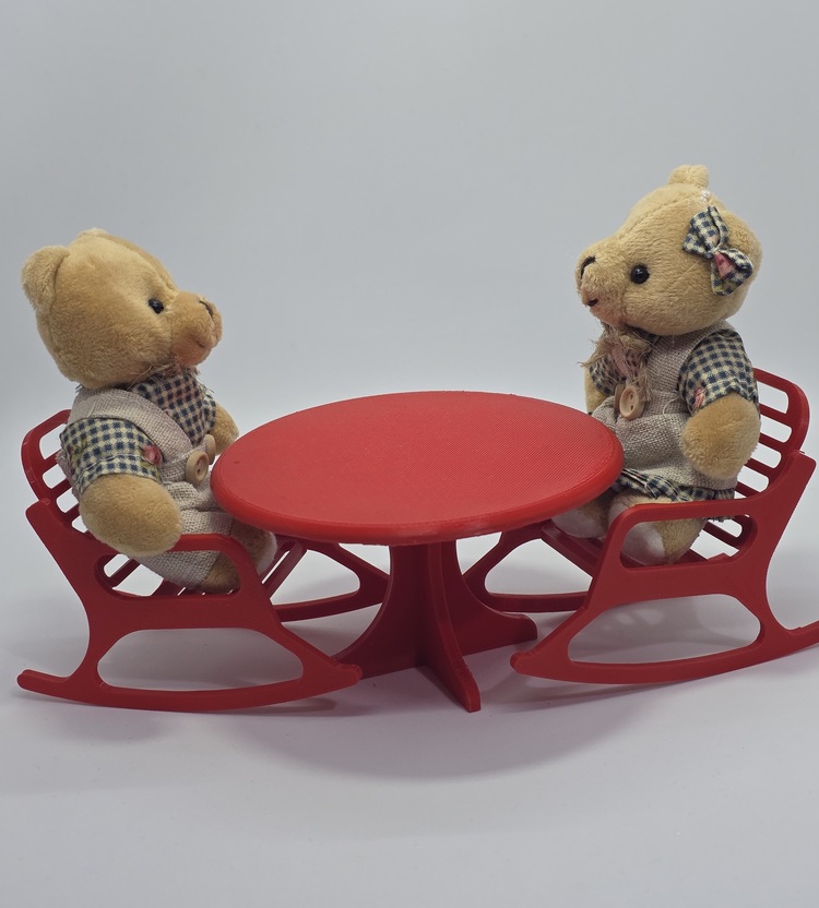 Cevizdizayn BabyBEAR MİNİ SALLANAN SANDALYE AYICIKLAR MUHABBETTE