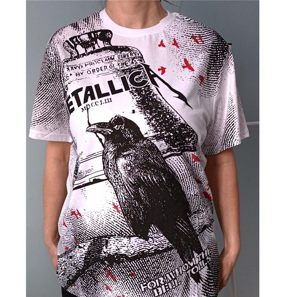 Metallica Full Baskılı Oversize T-shirt